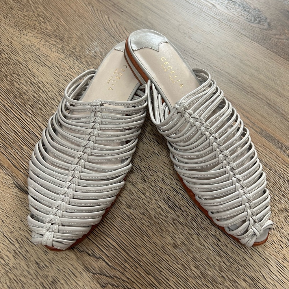 Cecelia New York Gloria Mule Sandal Clay NWOT - Picture 3 of 11